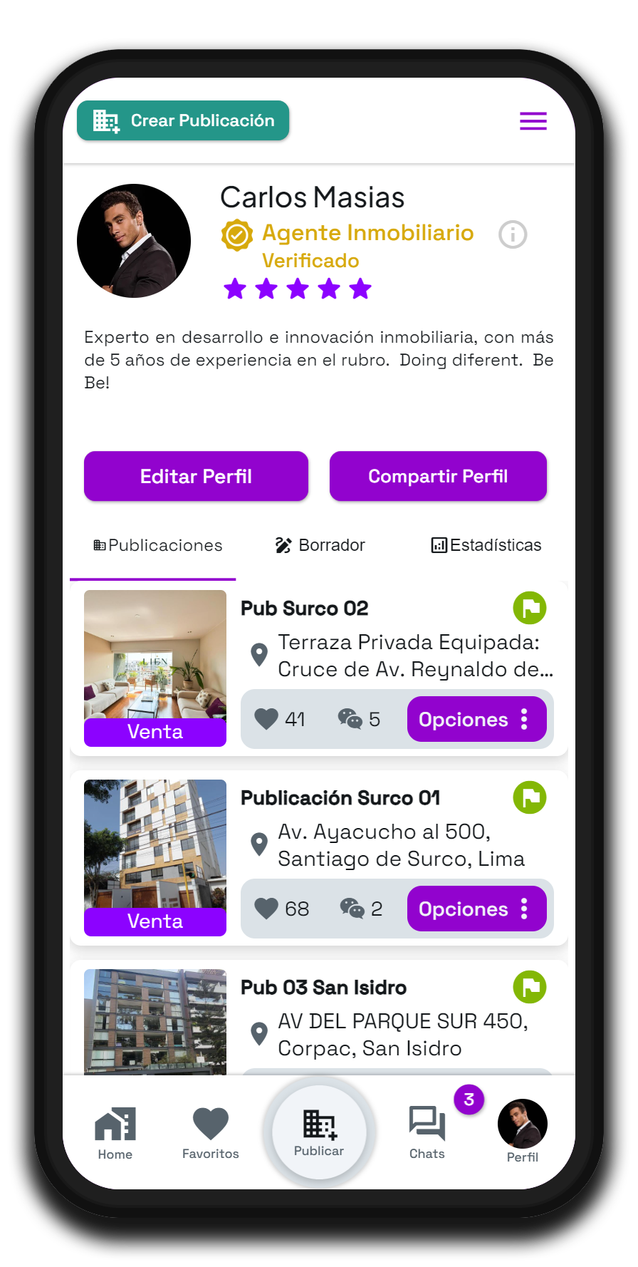 Perfil Agente Inmobiliario – idomus